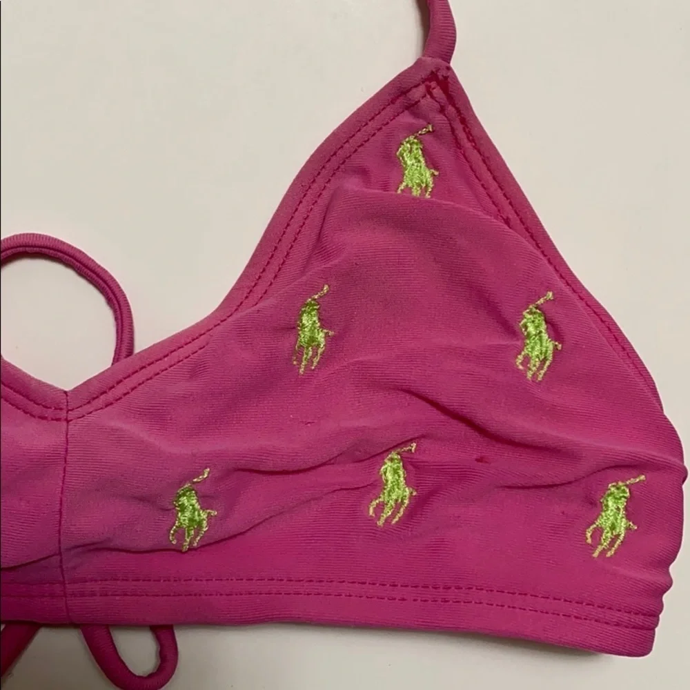Ralph Lauren kids pink bikini top only size: 12